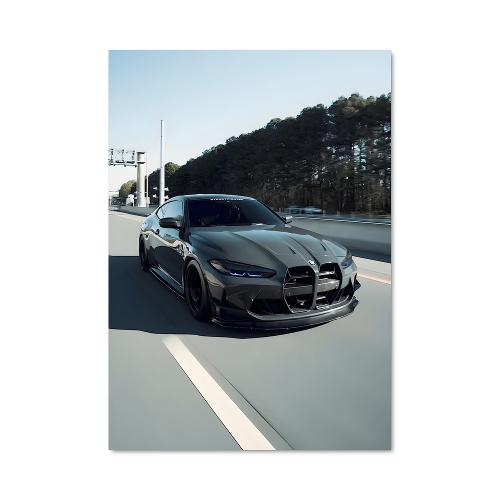 Poster competition de puissance – affiche BMW